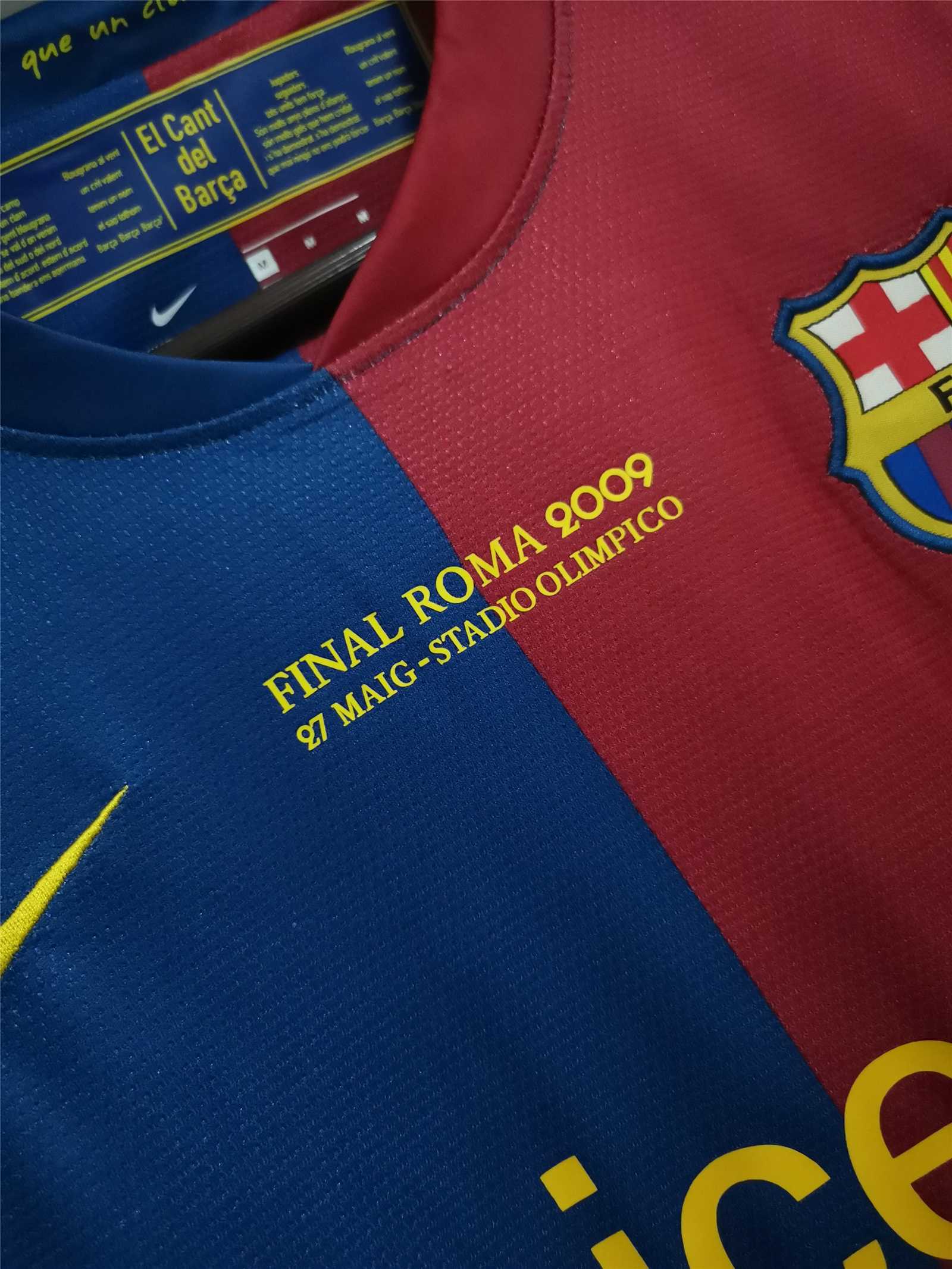 Equipación final local Barcelona 2008/2009 Roma
