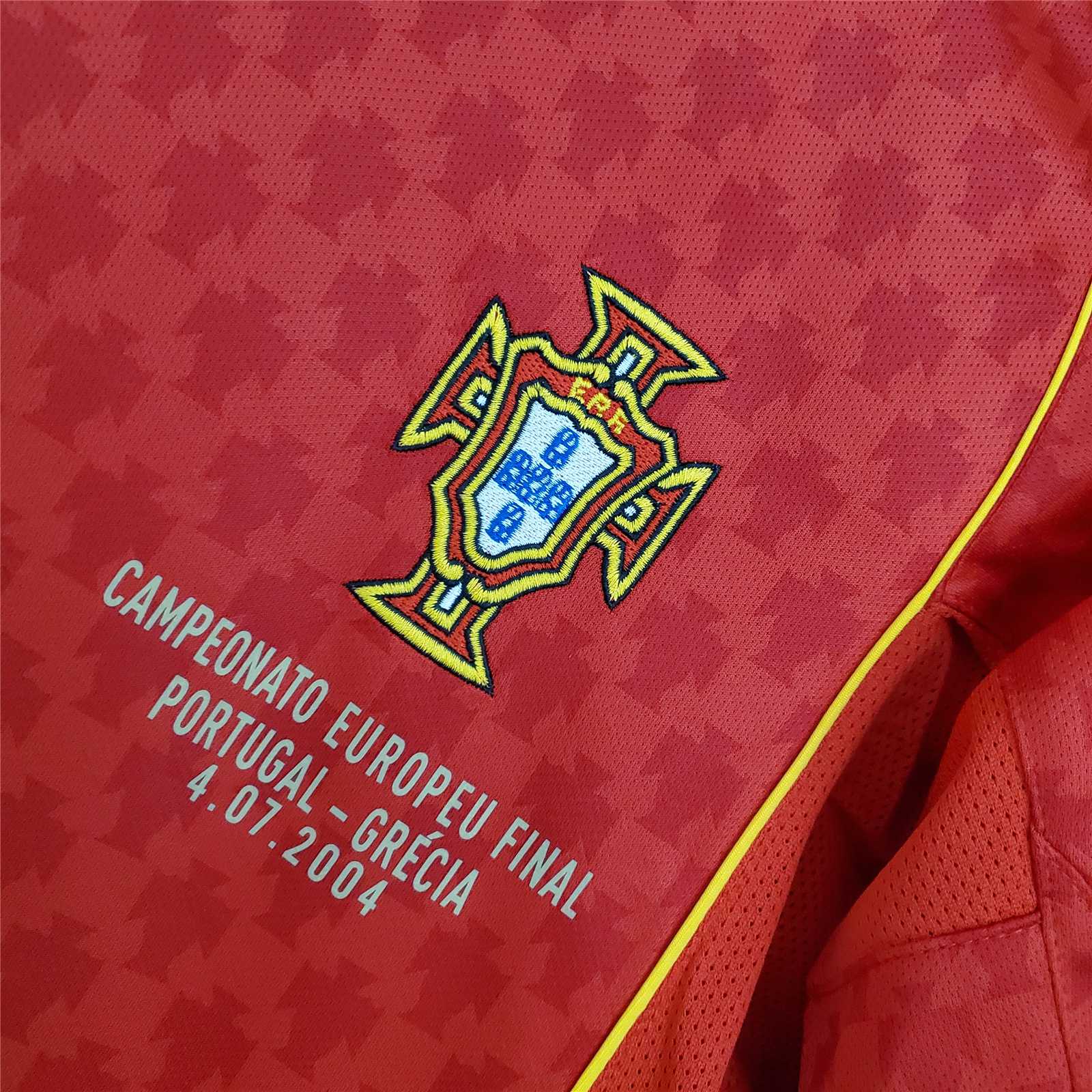 Maillot rétro Portugal 2004 – Kit classique Euro 2004
