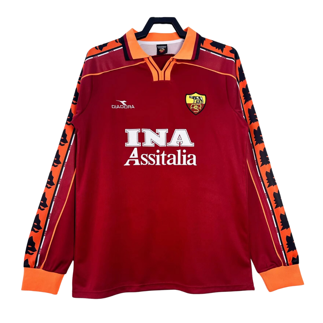 AS Roma Long Sleeve Home Shirt – 1998-99