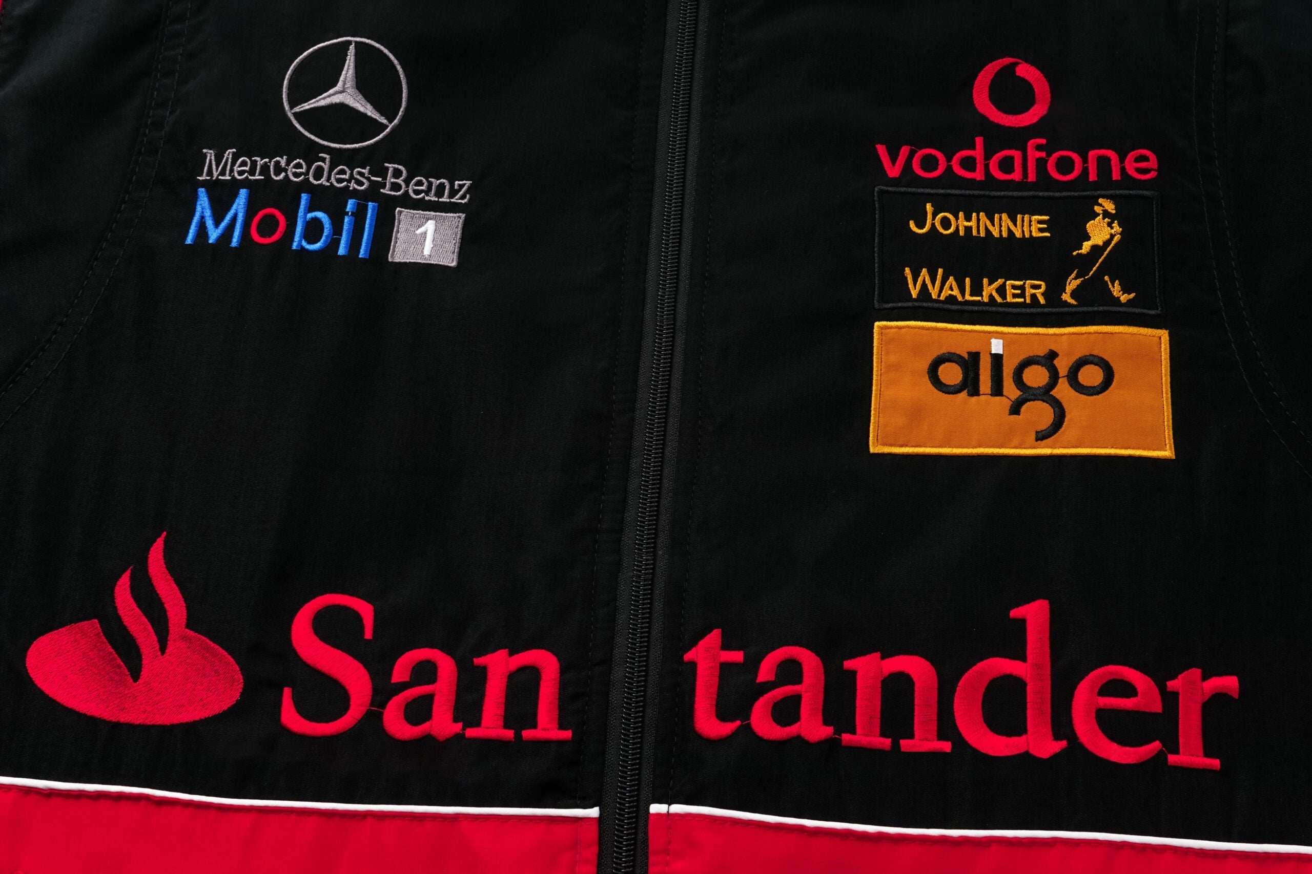 Chaqueta del Equipo de Carreras McLaren F1 – Abrigo con cremallera Vodafone Mercedes Motorsport