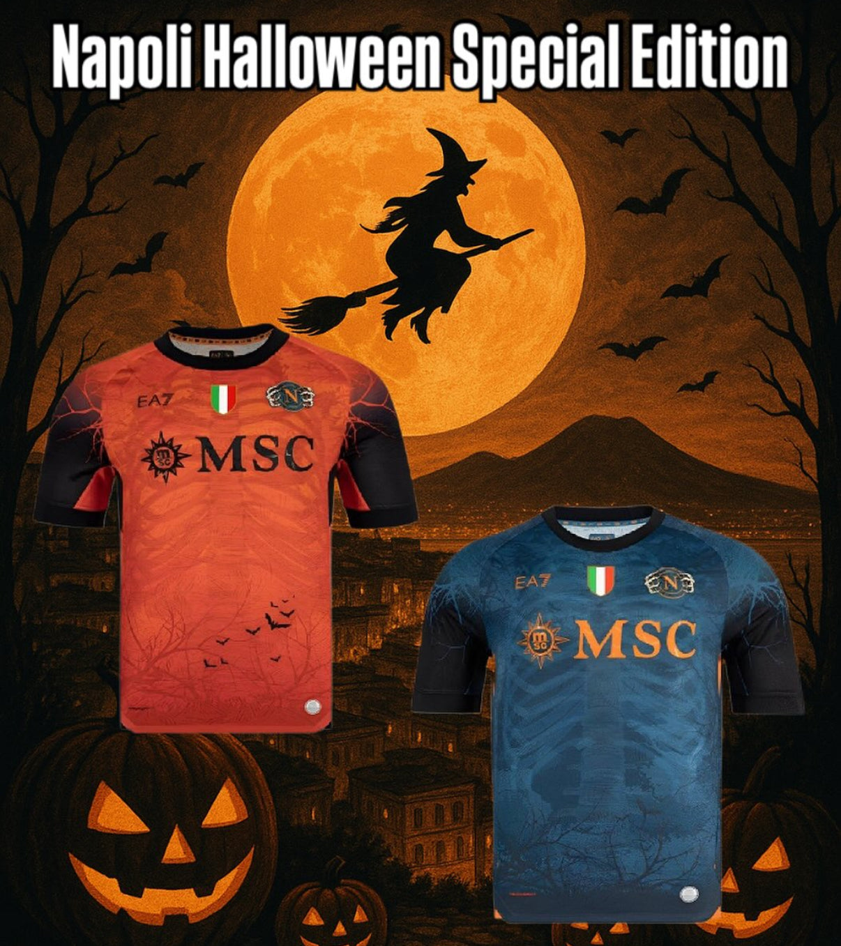 Maglia arancione Napoli Halloween 2025/2026