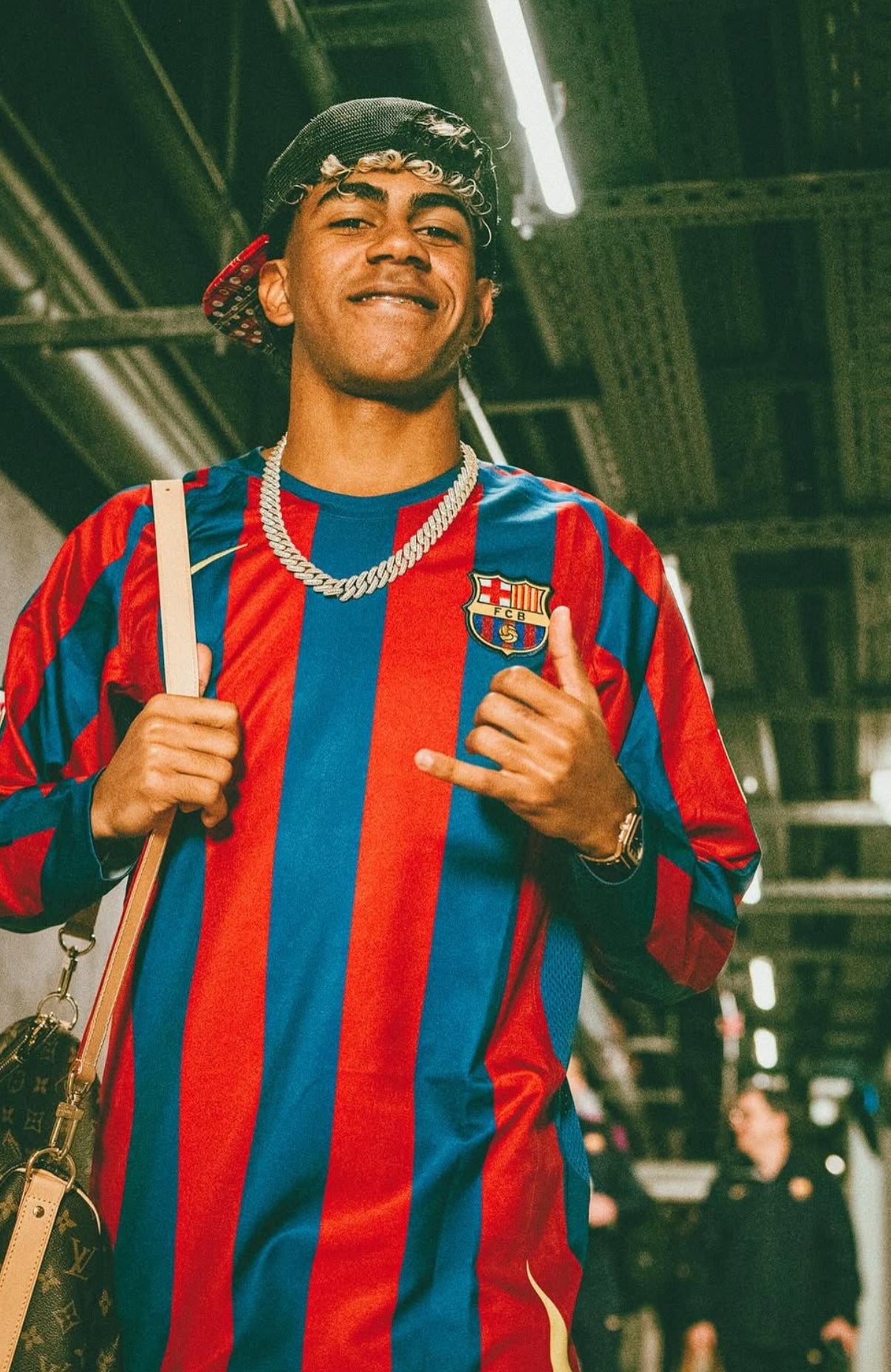 Camiseta retro de Ronaldinho de manga larga Barcelona 2005