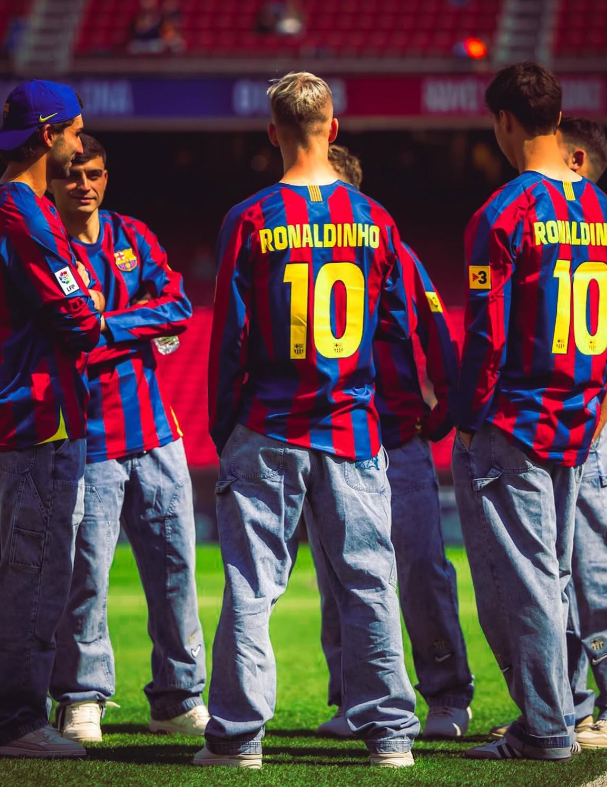 Camiseta retro de Ronaldinho de manga larga Barcelona 2005