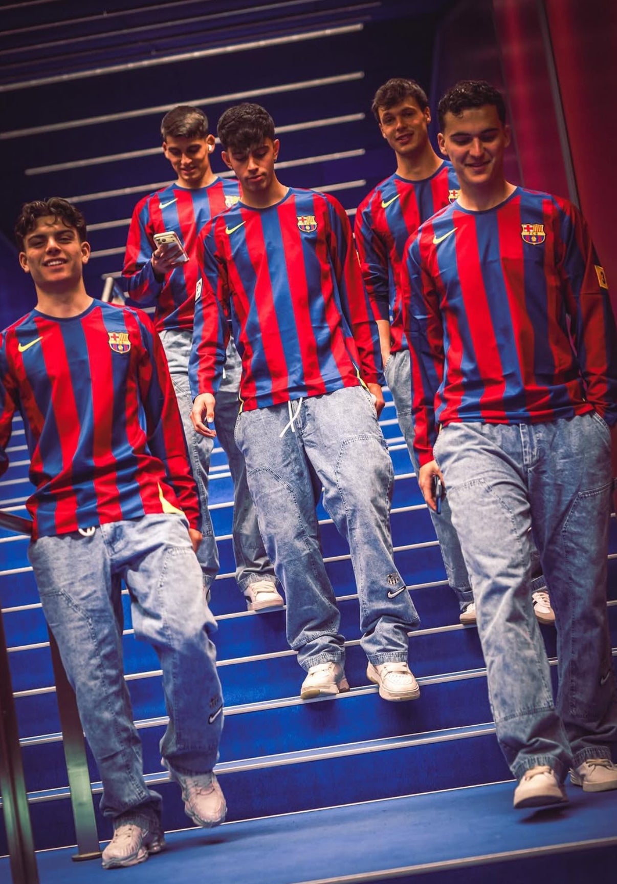 Camiseta retro de Ronaldinho de manga larga Barcelona 2005