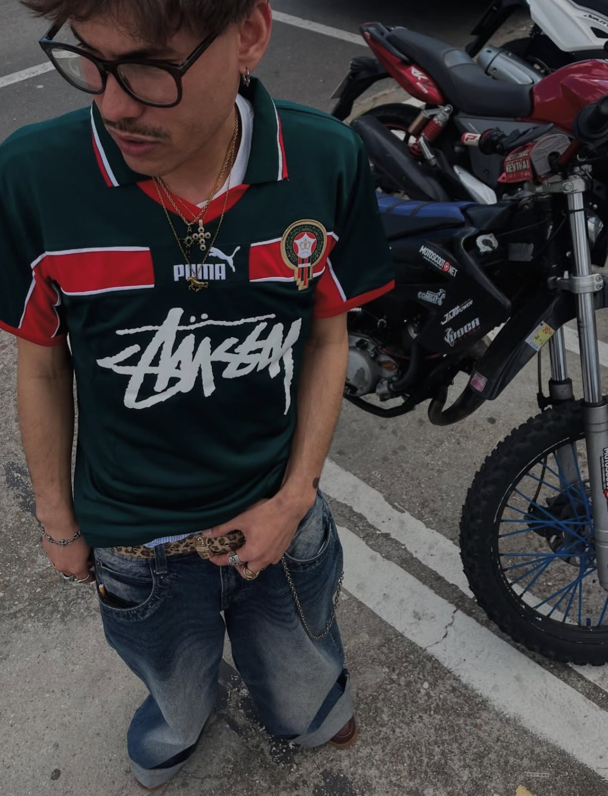 Marokko Stussy Sonderedition Trikot