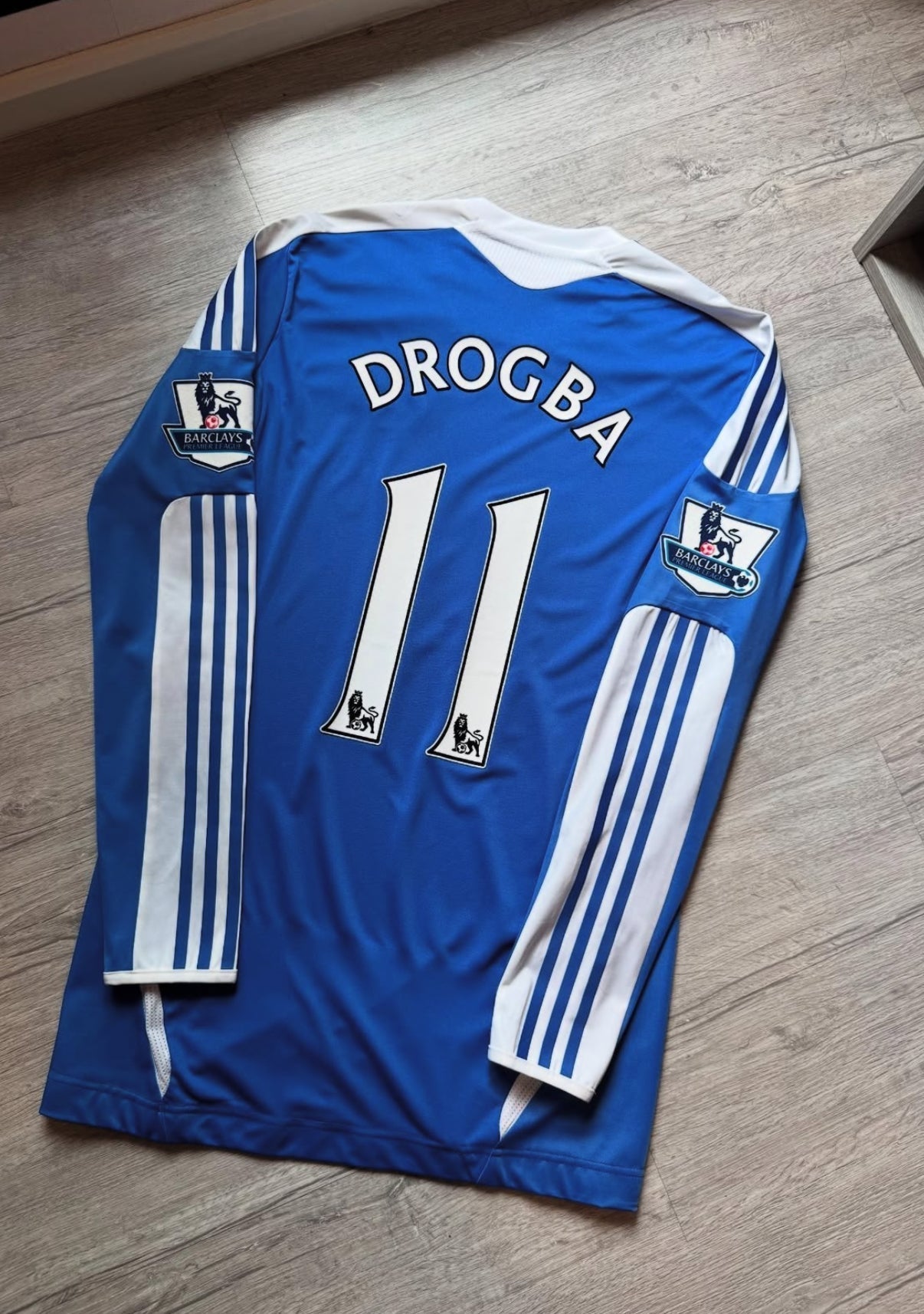 Camiseta retro Chelsea 2011-2012 manga larga