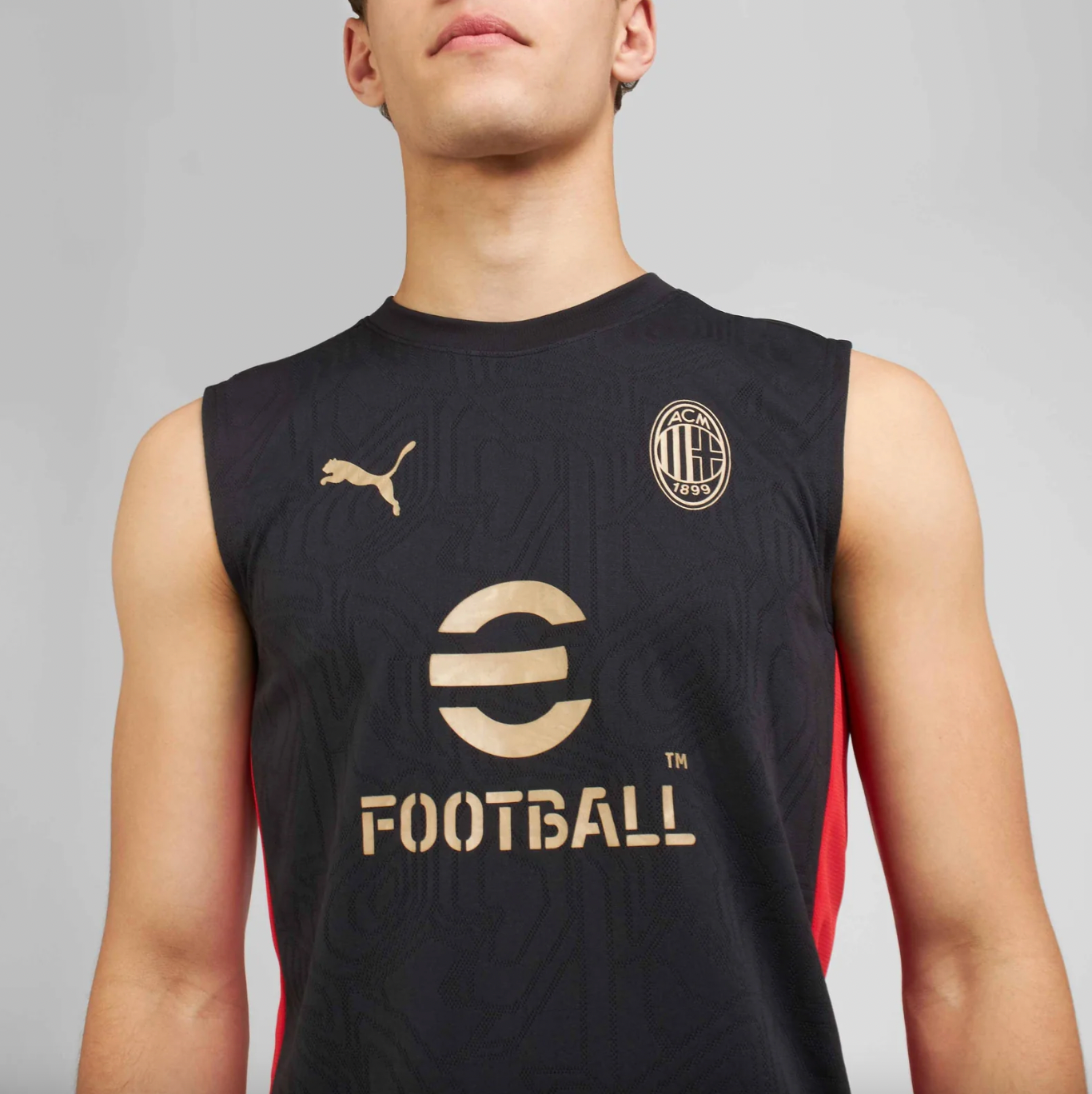Set Allenamento Senza Maniche AC Milan 2025