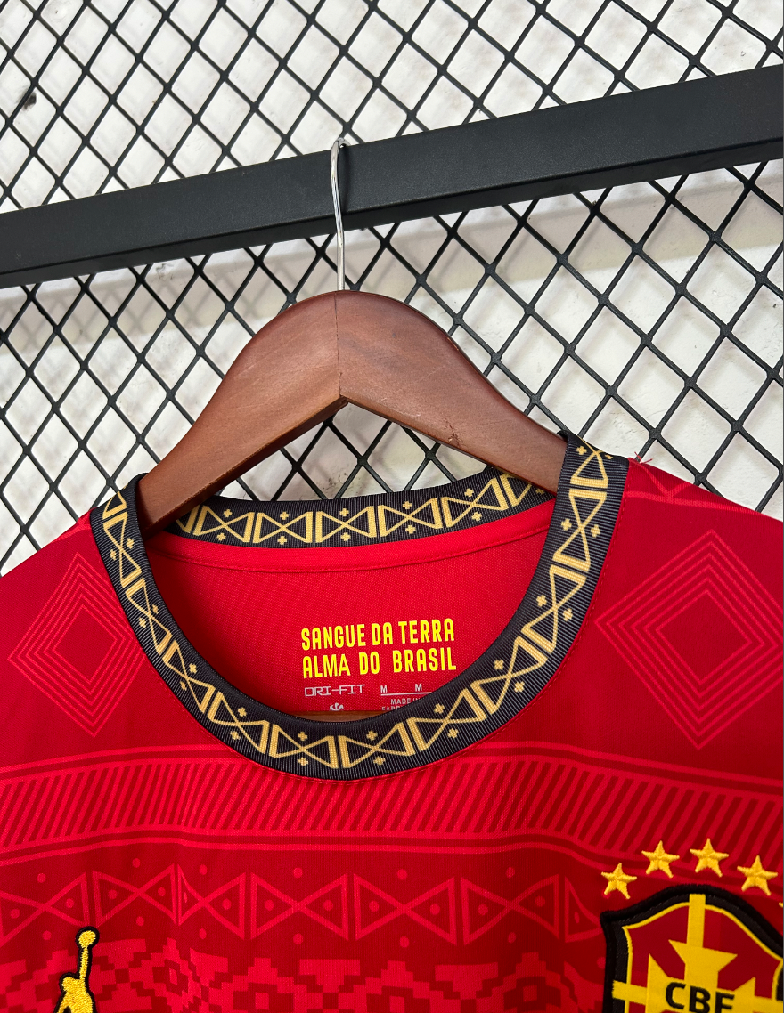 Camisola Vermelha Brasil Jordan 2026