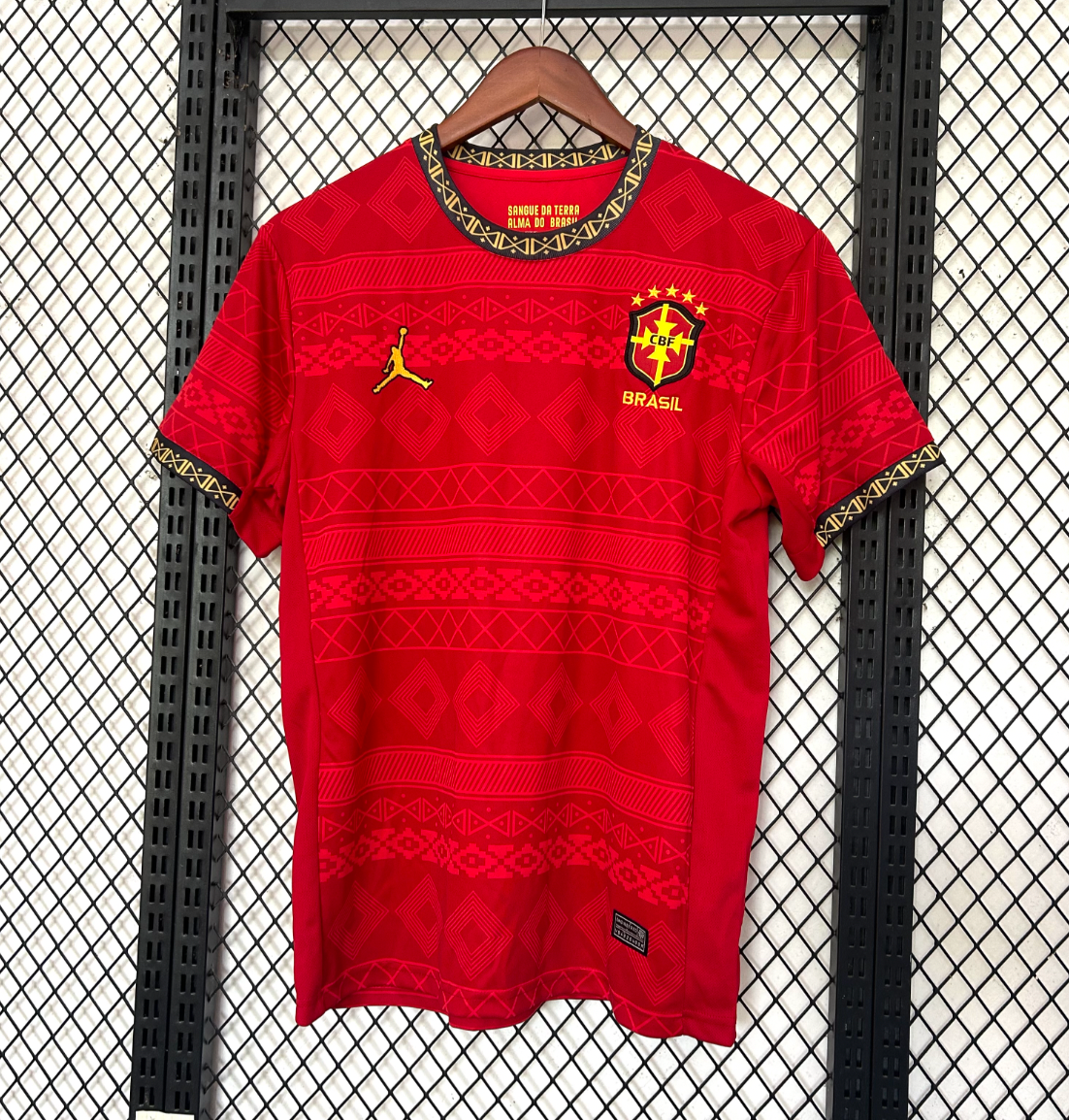 Camisola Vermelha Brasil Jordan 2026