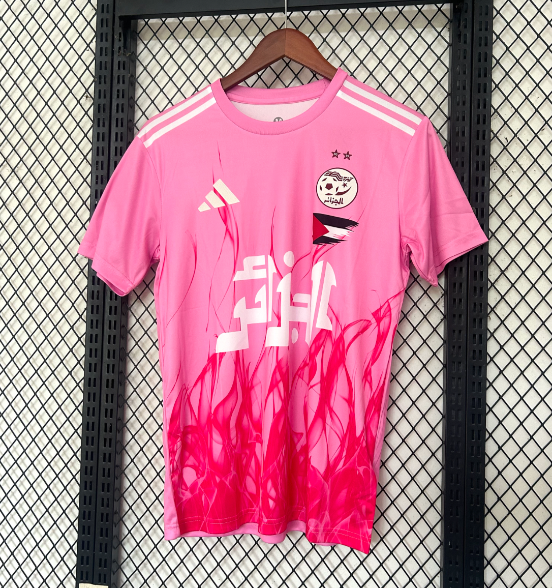 Maillot Édition Spéciale Rose Algérie Palestine 25/26