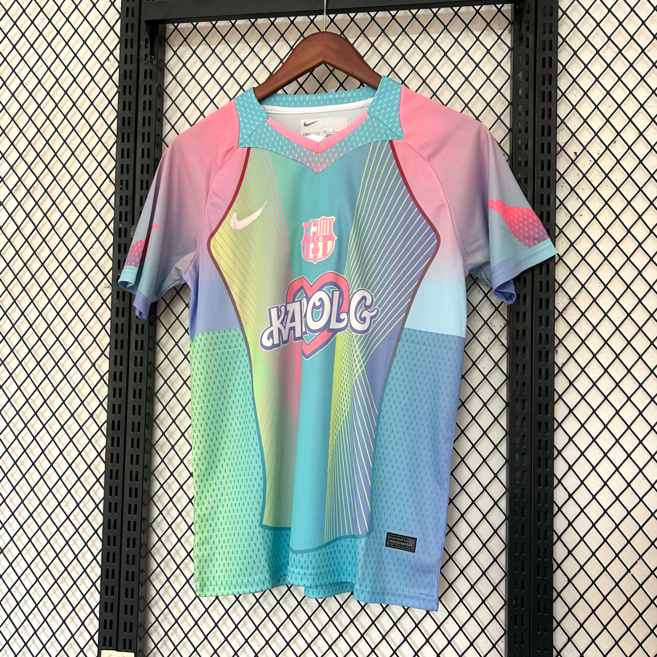 FC Barcelona Karol G Trikot Hellblau Sonderedition