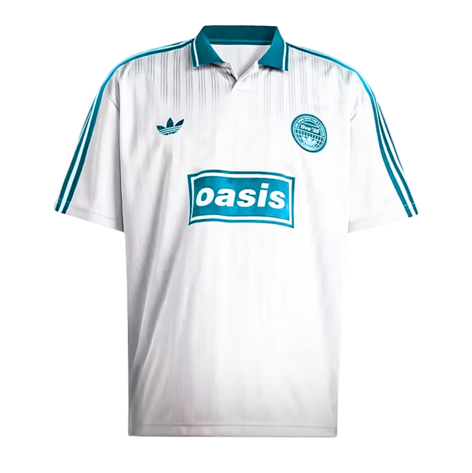 Maglia Oasis x Adidas Bianca e Azzurra