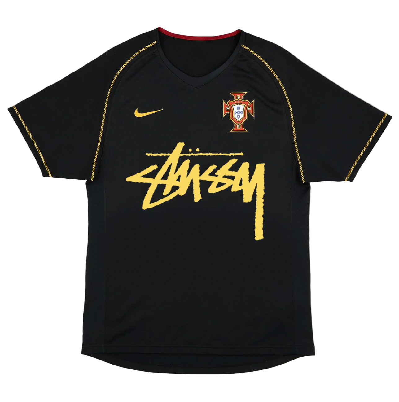 Maglia nera Portogallo x Stussy