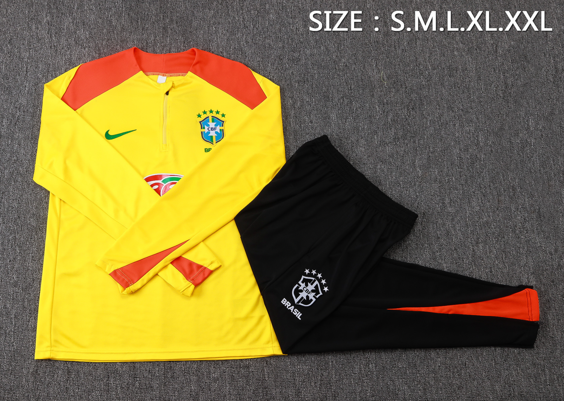 Chándal amarillo Brasil 2027 Guaraná