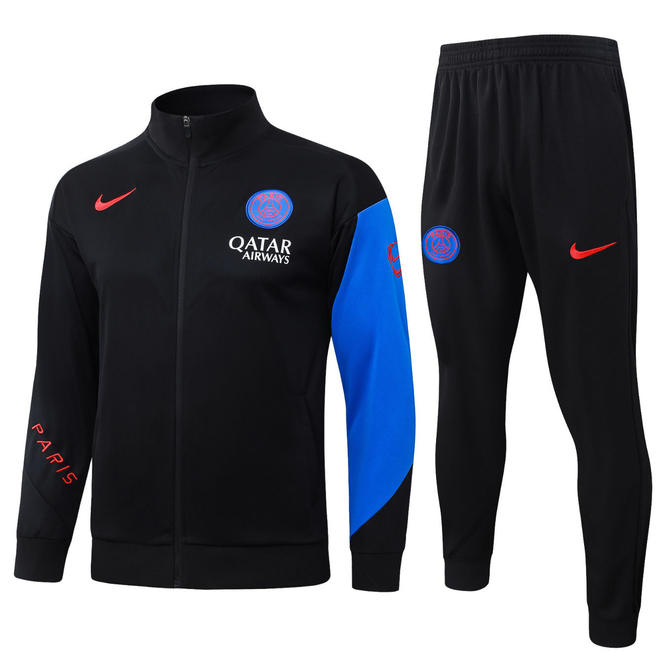 PSG 2026/2027 schwarzer Trainingsanzug