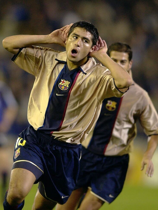 Uniforme Visitante Barcelona 2002-2003
