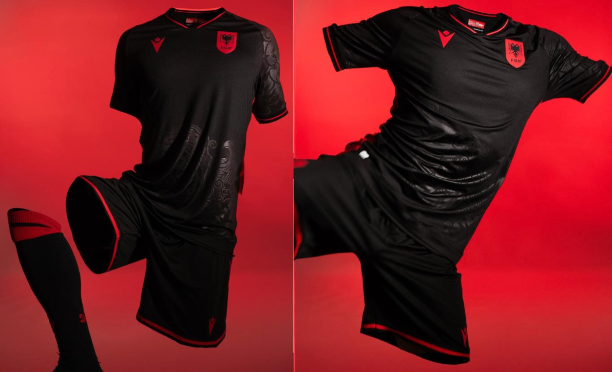 Albanien 2025/2026 Auswärtsshirt (Schwarz)
