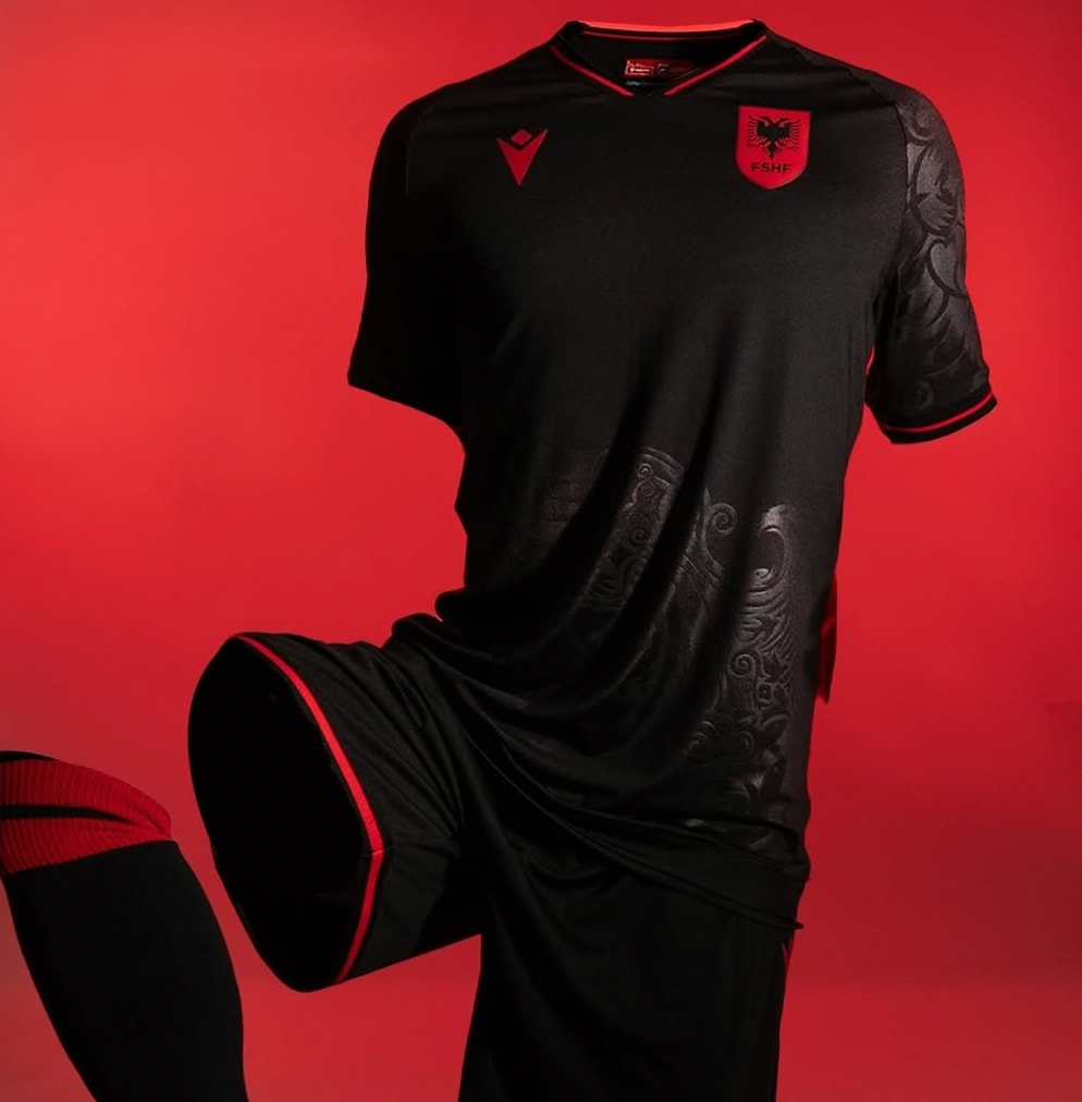 Albanien 2025/2026 Auswärtsshirt (Schwarz)