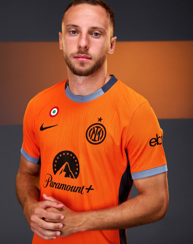 Inter Mailand orange Trikot Ausweichset