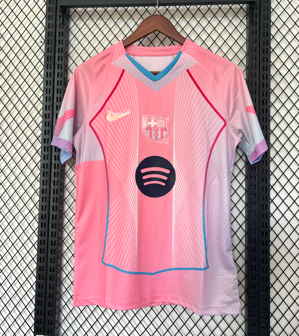 Camiseta rosa para niños FC Barcelona 2025–26