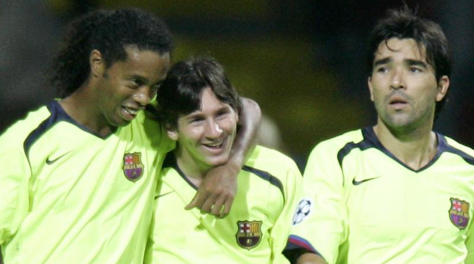 Barcelona Auswärtstrikot Retro 2005–2006 (Limettengelb)