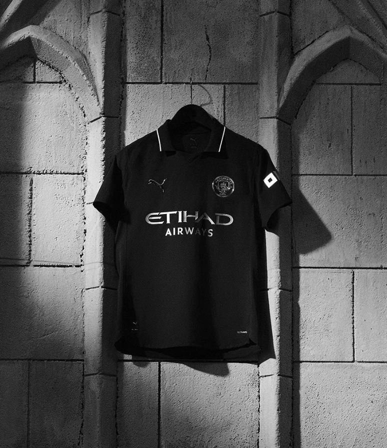 Manchester City 2025/2026 Schwarzes Auswärtstrikot