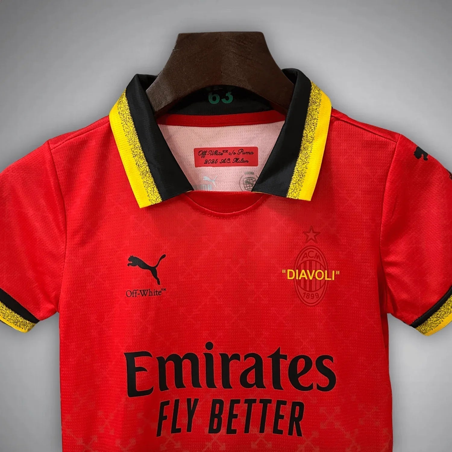 AC Milan Off-White Rotes Kindertrikot 2025/2026