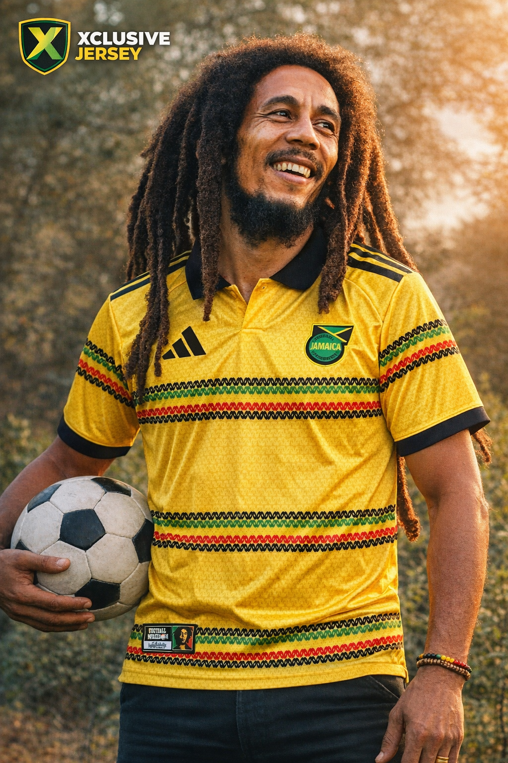 Camiseta de Visitante Jamaica x Bob Marley 2026