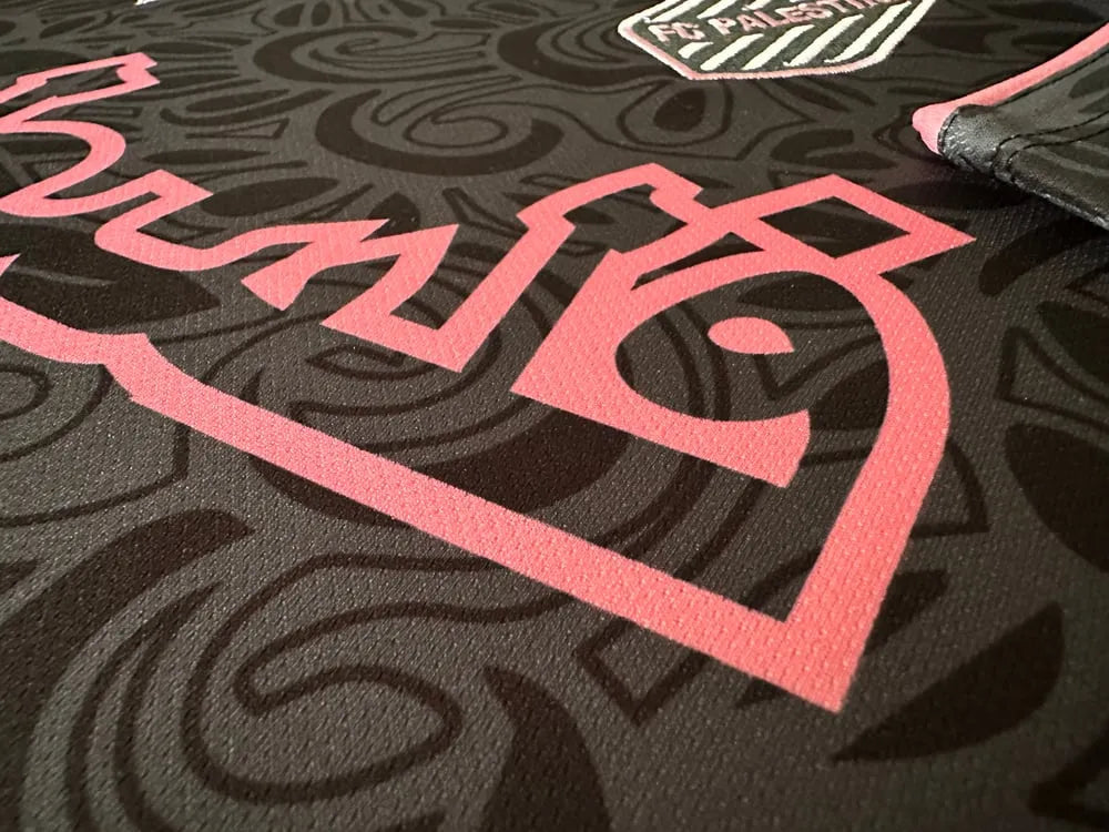 FC Palestine X Farrah Azam Collab Maillot kit noir