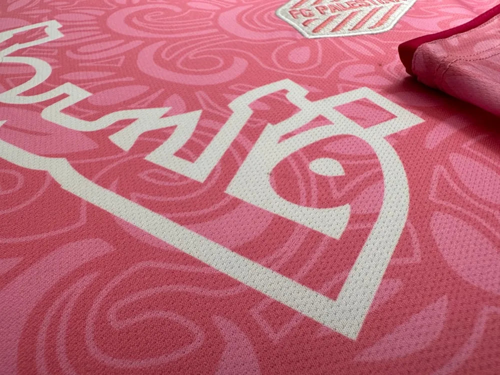 FC Palestina X Farrah Azam Collab Shirt Palästina Pinkes Trikot