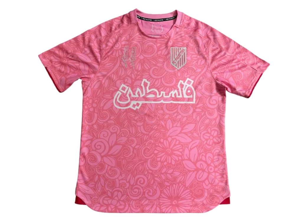 FC Palestina X Farrah Azam Collab Shirt Palästina Pinkes Trikot