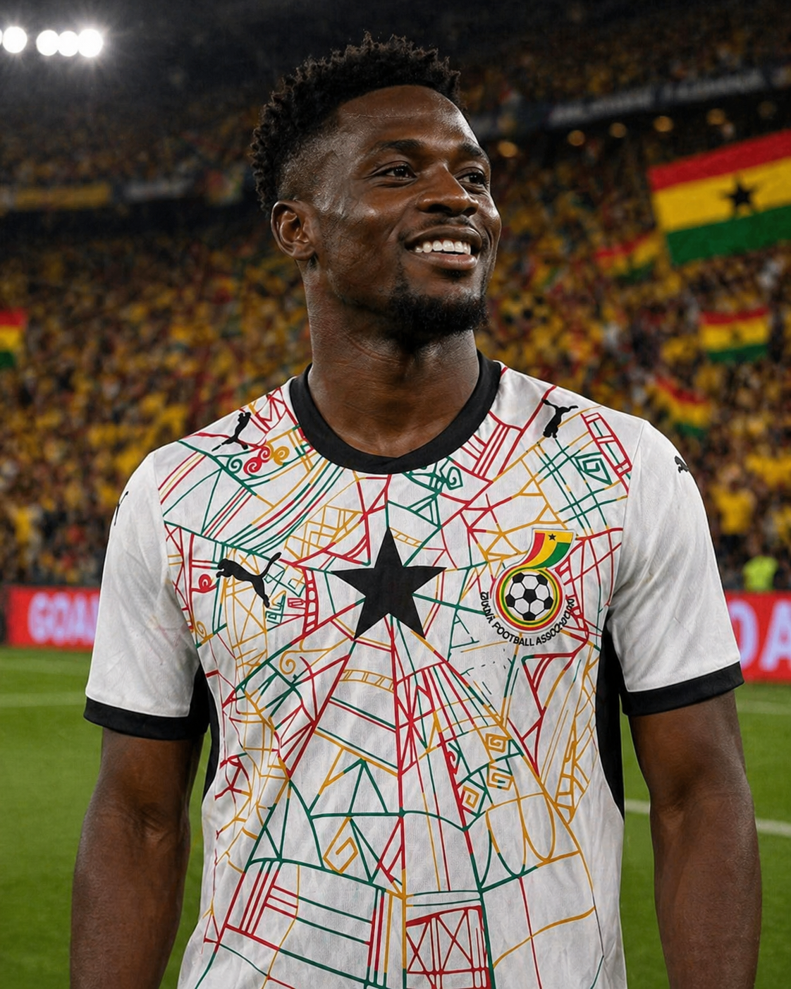 Camiseta local Ghana Copa Mundial 2026