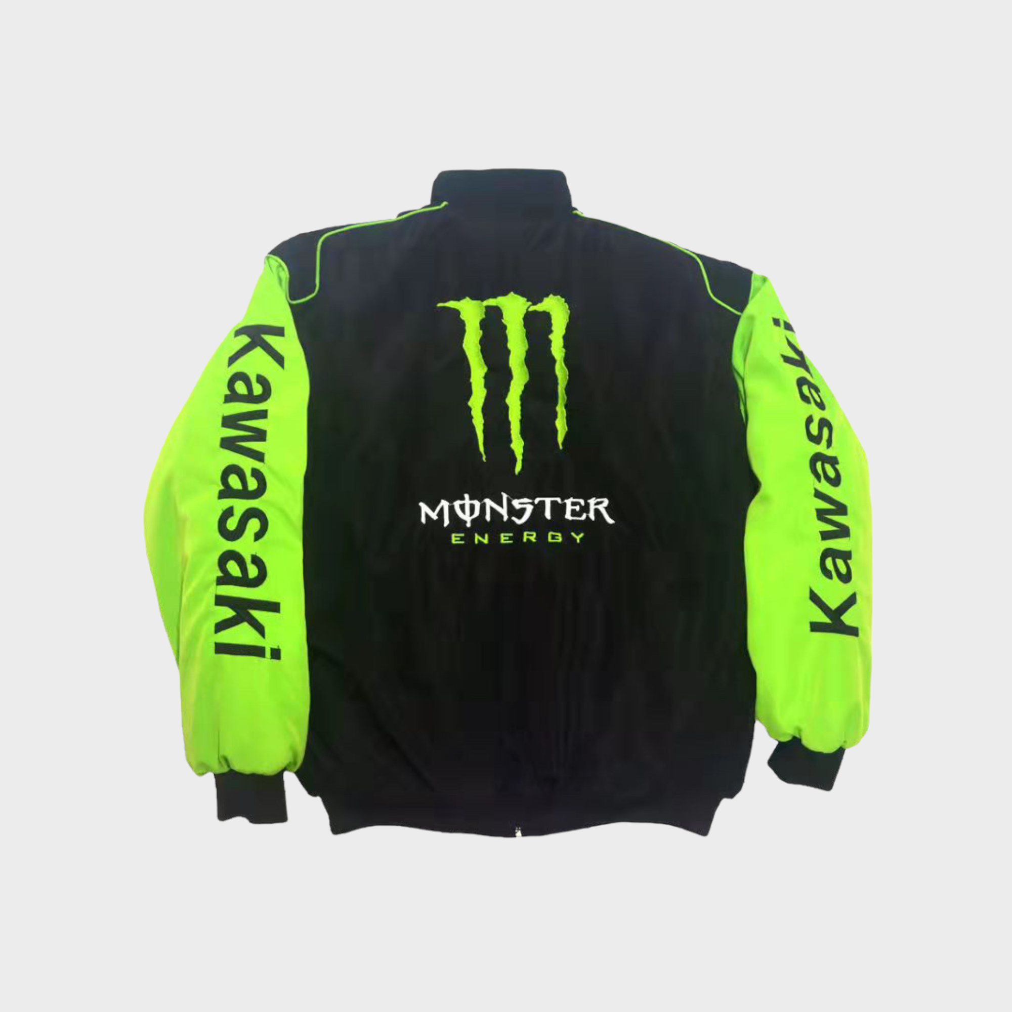 Chaqueta del Equipo de Carreras Kawasaki Monster Energy – Prenda exterior Motorsport negro/verde