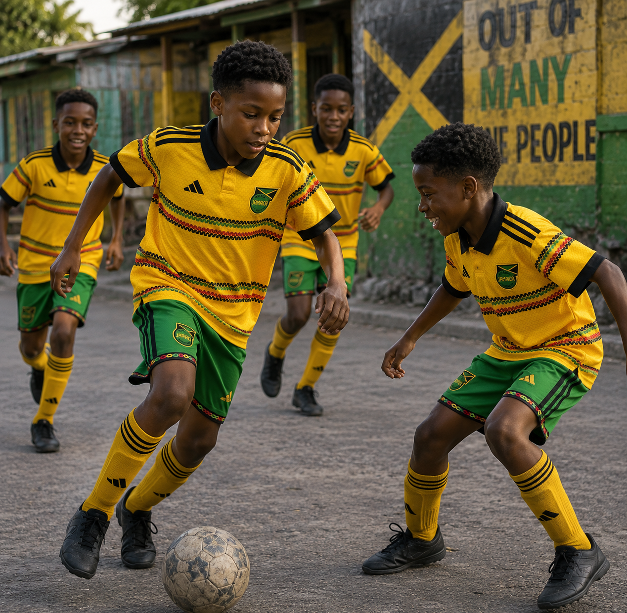 Jamaika Heimtrikot 2026 Kinder WM-Edition