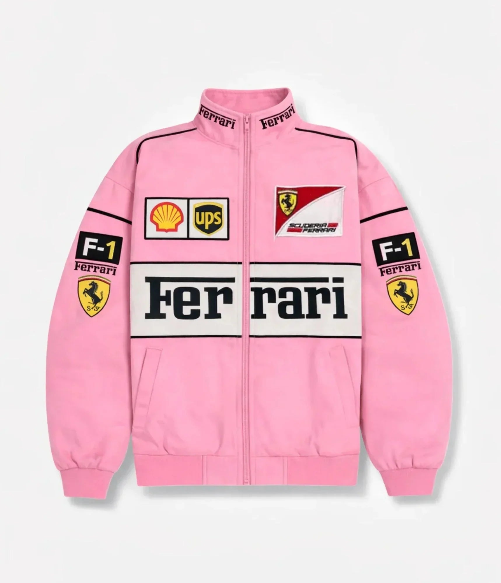 Chaqueta Vintage Rosa Ferrari F1 Racing