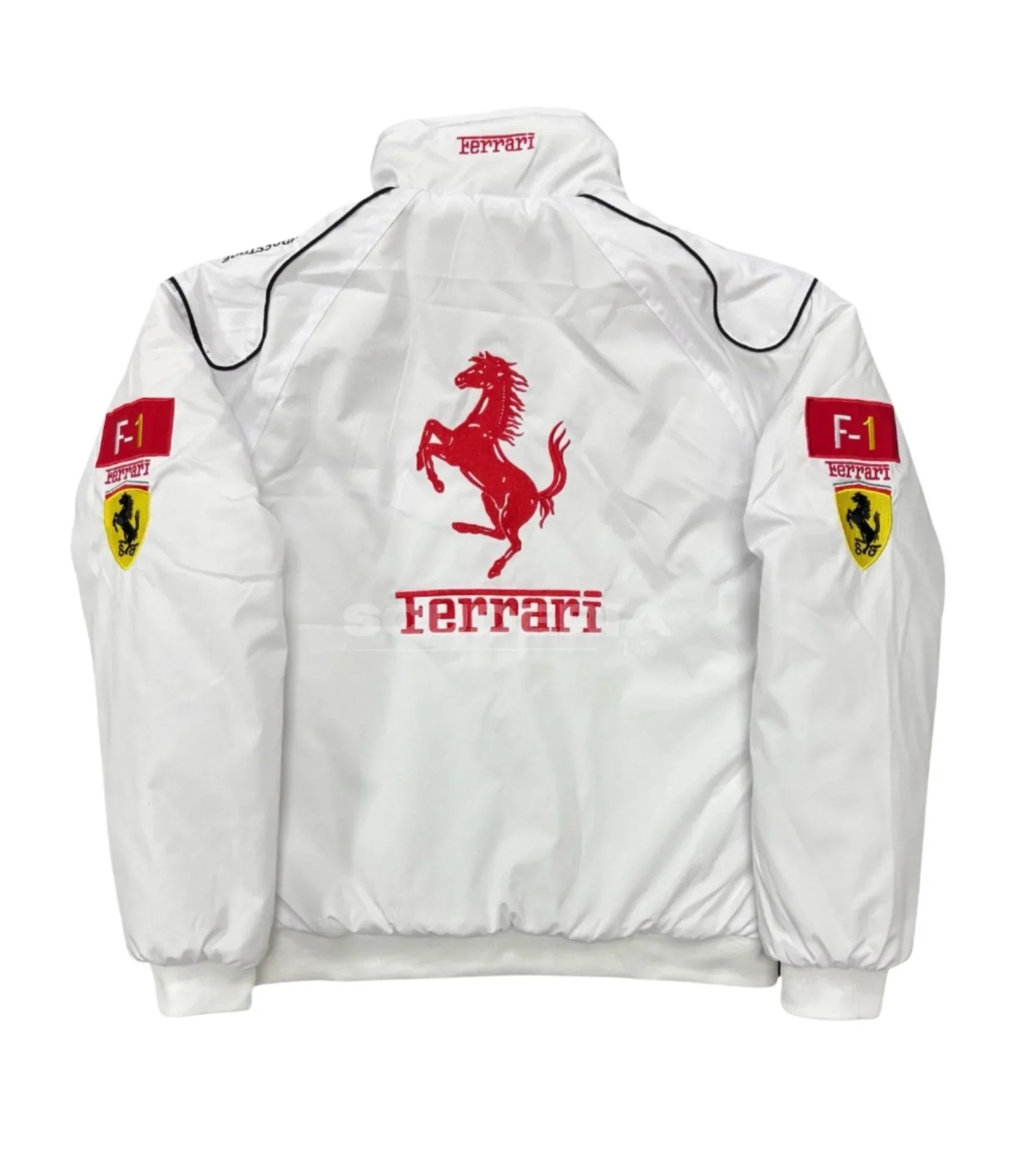 Chaqueta Vintage Blanca Ferrari F1 Racing
