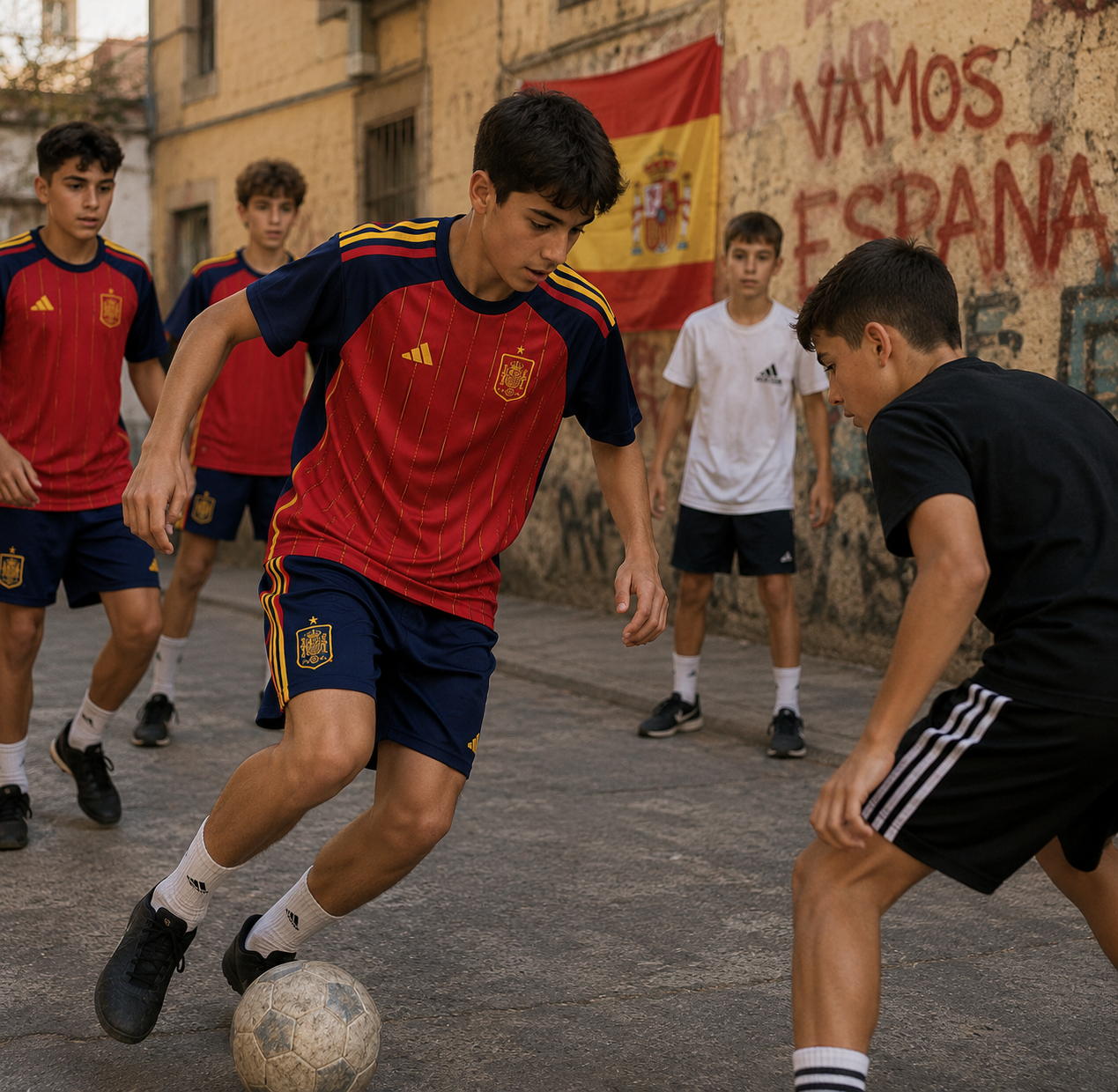 Camiseta infantil de local España Edición Copa Mundial 2026